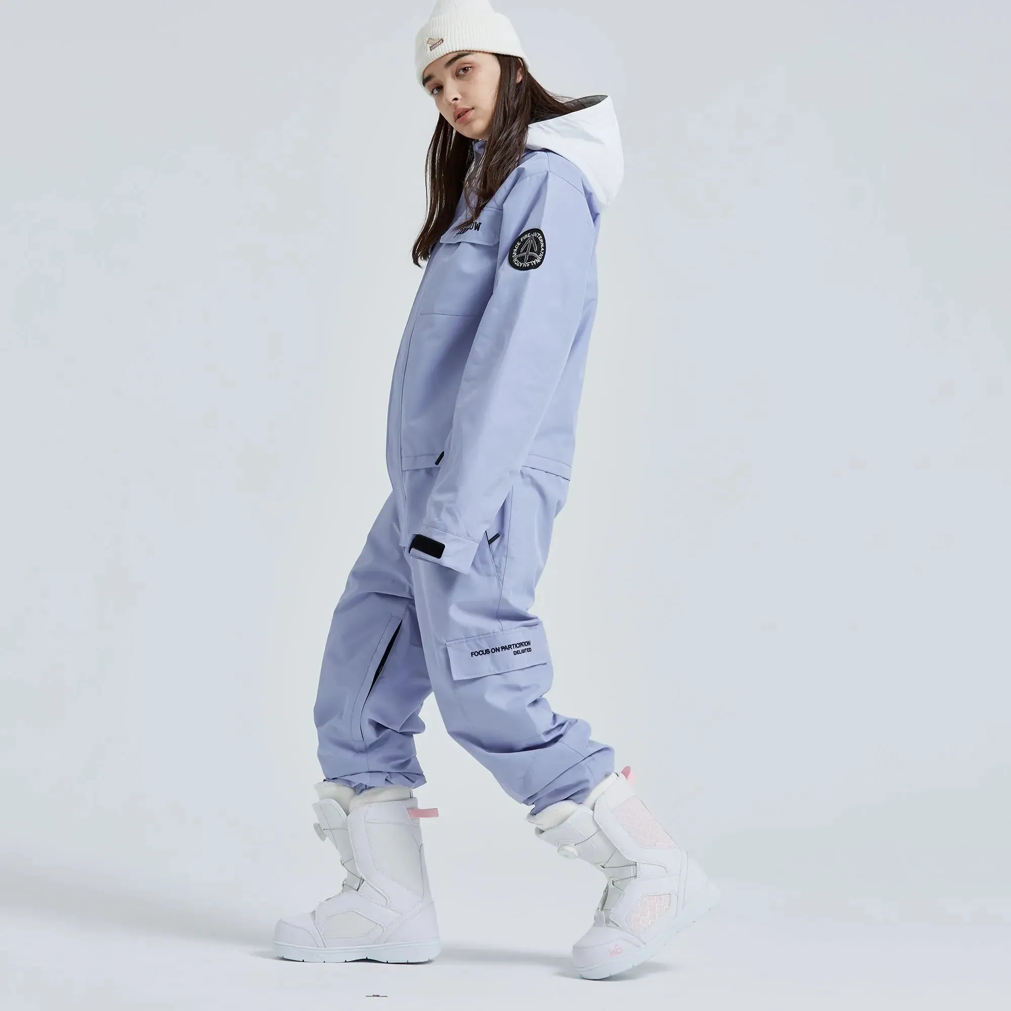 Adult One Piece Ski Suits Waterproof Winter Snowsuits