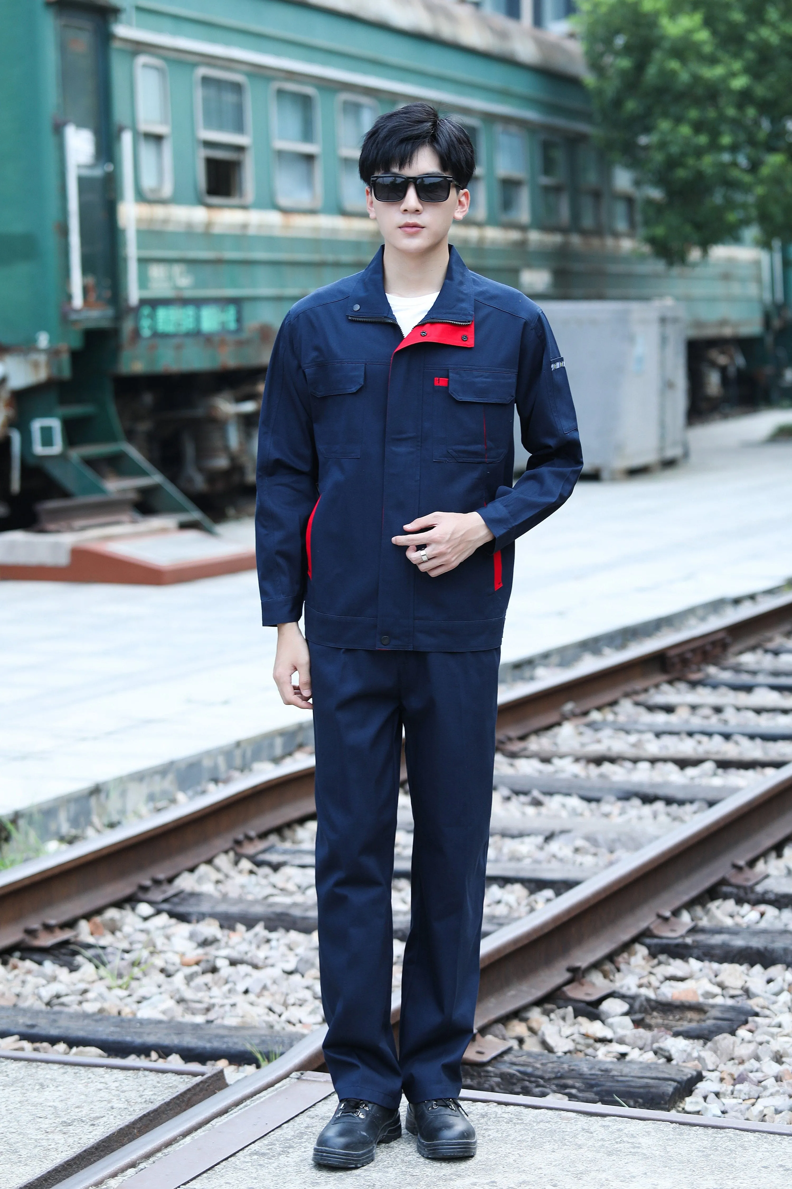 Autumn and winter long-sleeved pure cotton series workwear SD-PC-W802
