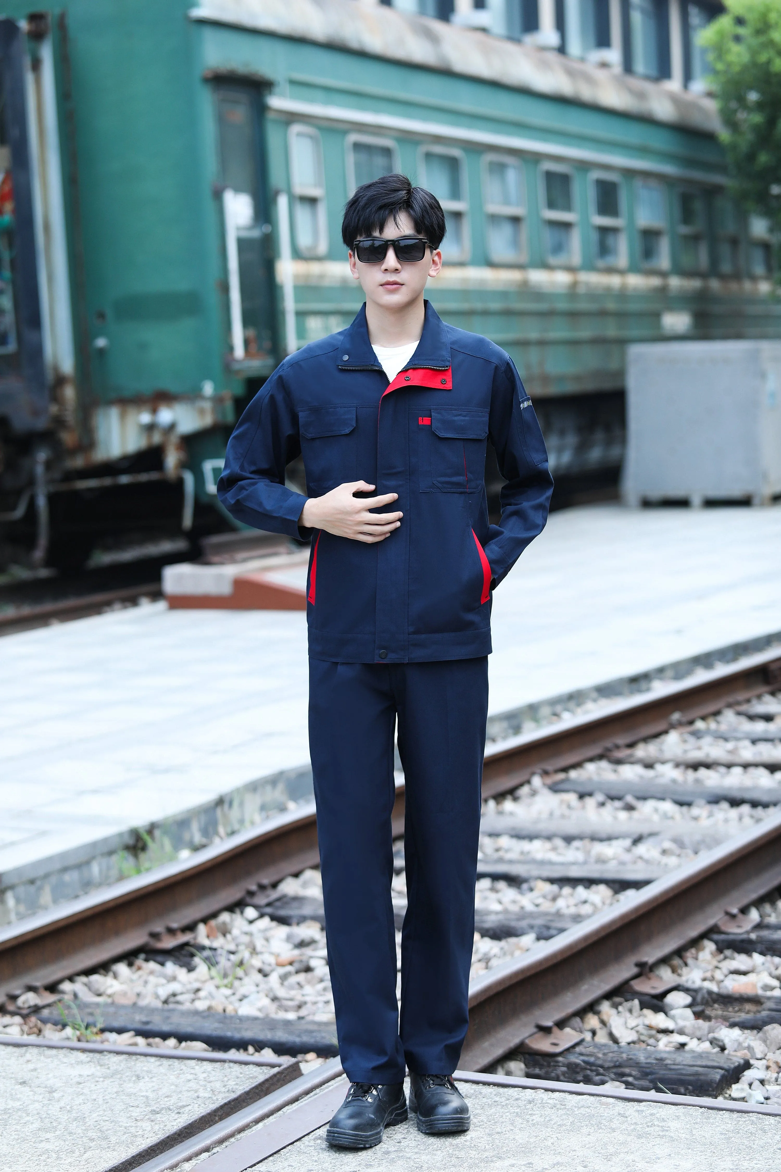 Autumn and winter long-sleeved pure cotton series workwear SD-PC-W802