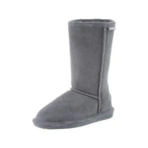 BEARPAW Little Girls Kids Emma Tall Youth Boot, Warm Sherling Lined Pull On Boots