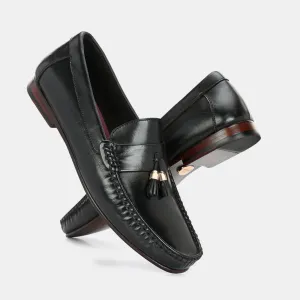 Black Tassel Loafers by Lafattio