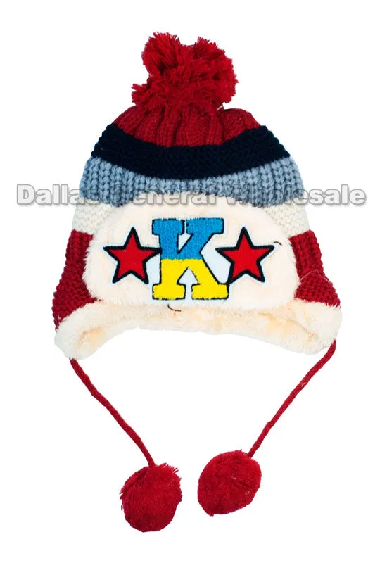 Boys Thermal Toboggan Beanie Hats Wholesale