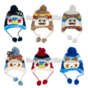 Boys Thermal Toboggan Beanie Hats Wholesale