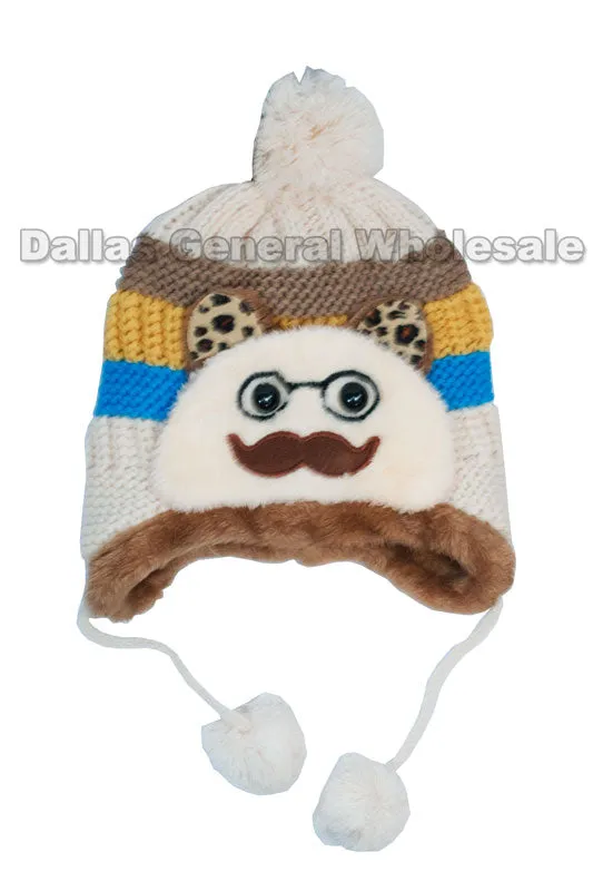 Boys Thermal Toboggan Beanie Hats Wholesale