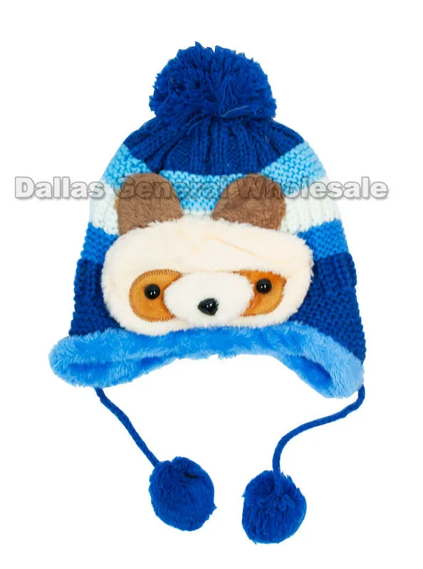 Boys Thermal Toboggan Beanie Hats Wholesale
