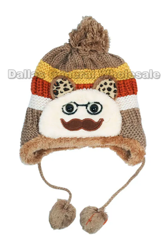 Boys Thermal Toboggan Beanie Hats Wholesale