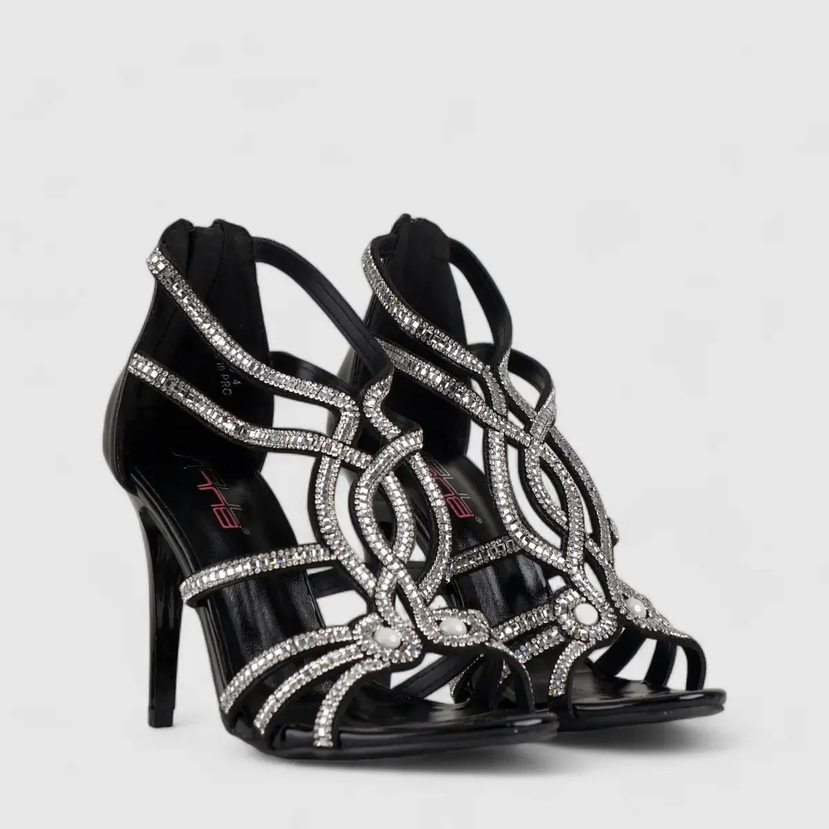 Bulbul Stiletto Heel Sandal Black LU009