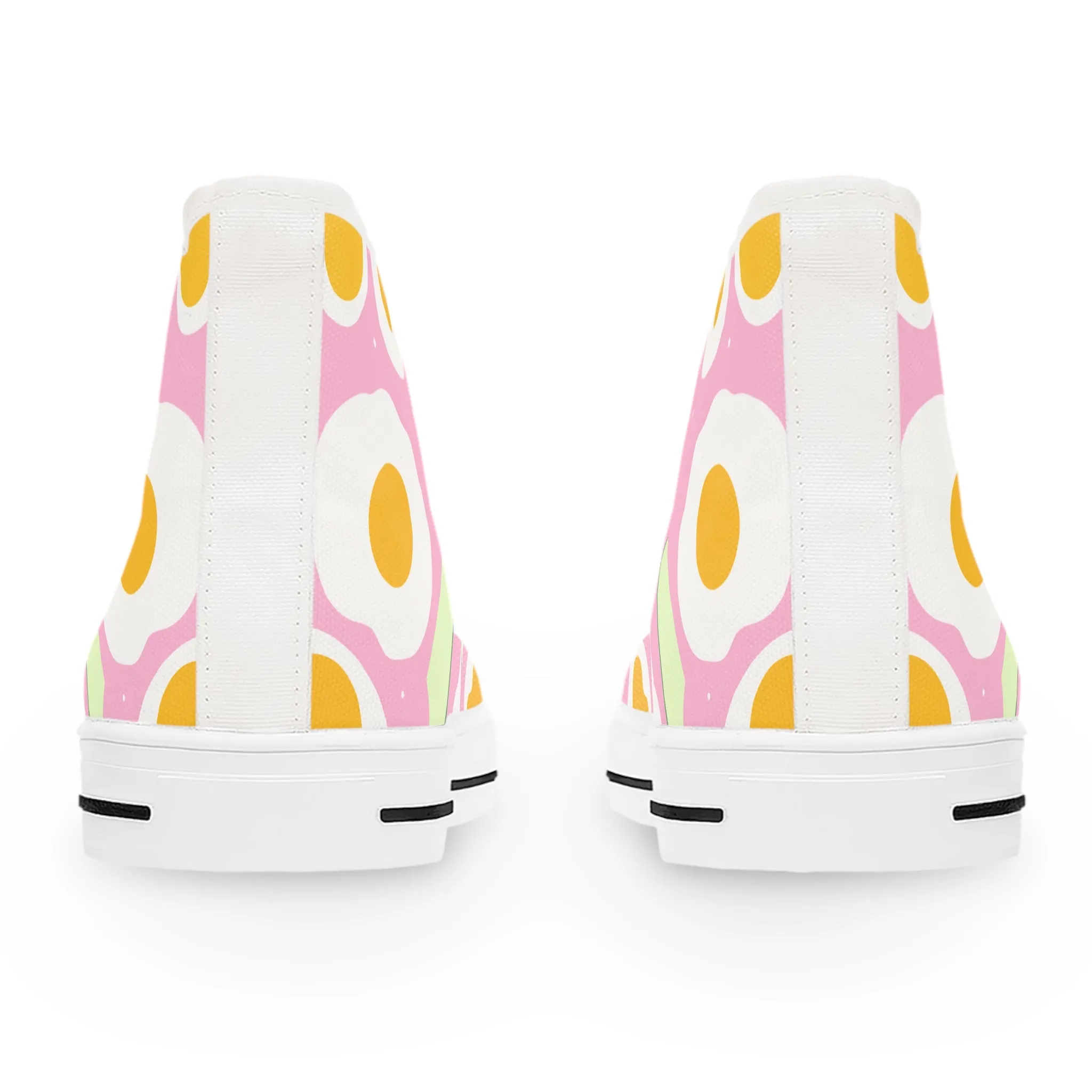 Egg and Avocado Women's High Top Sneakers