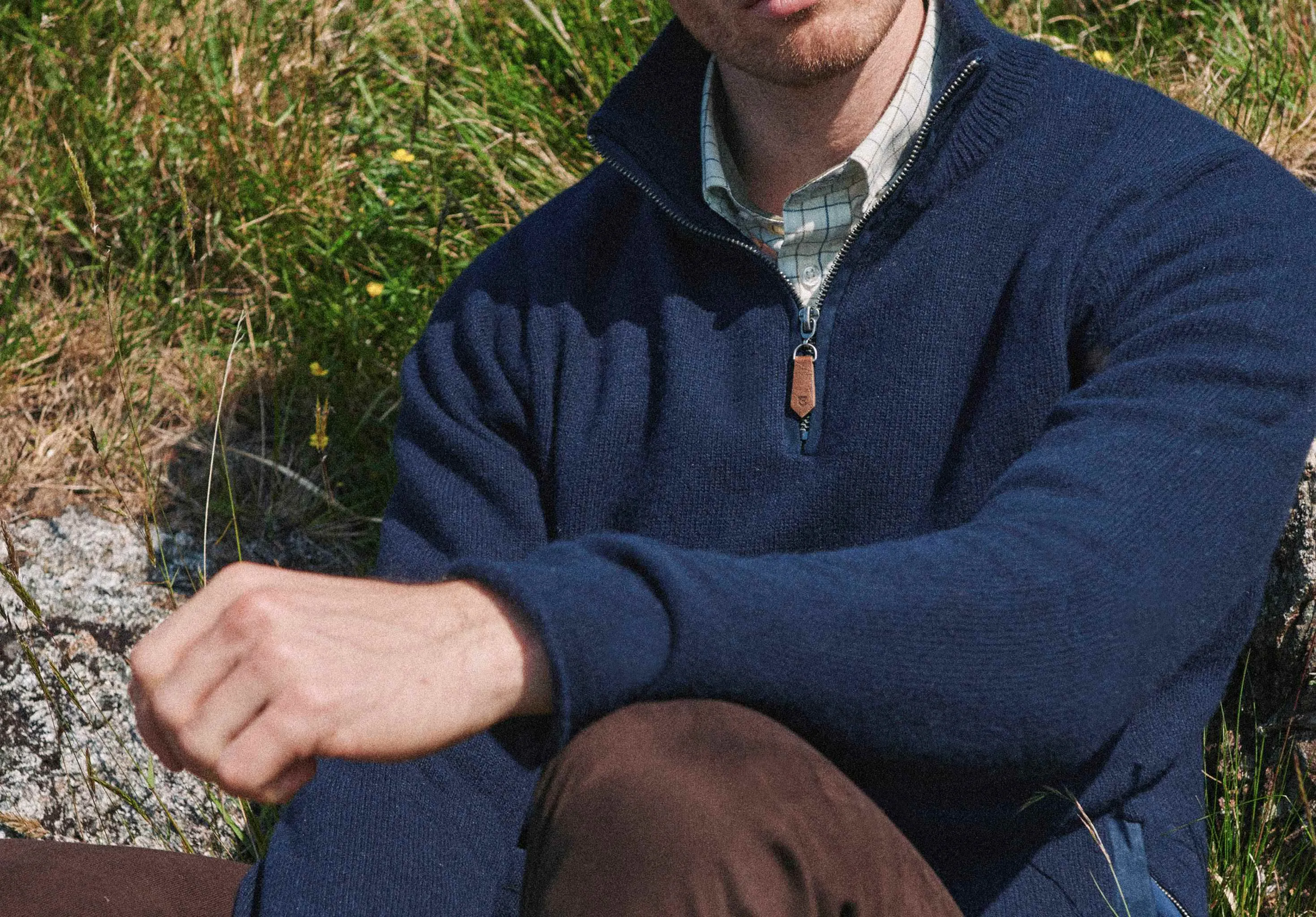 Feeney Windproof Sweater - Navy