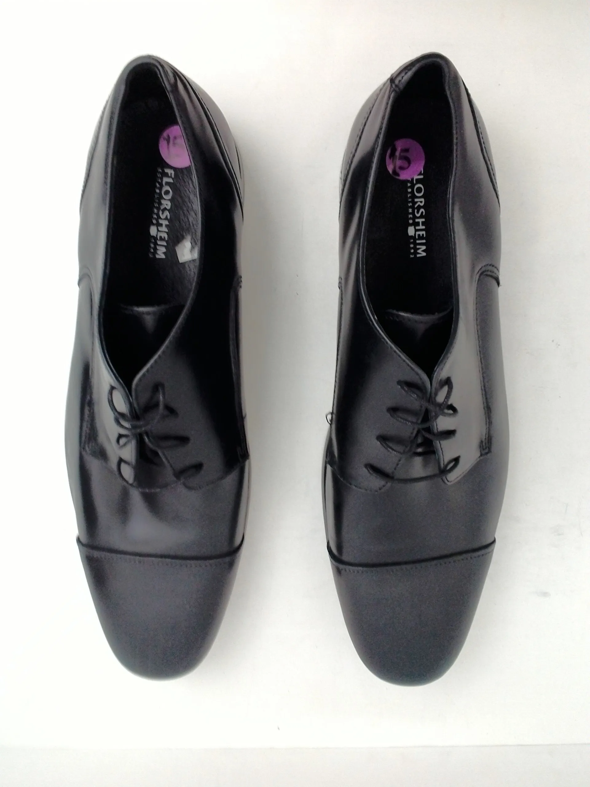 Florsheim Men's Amelio  Oxfords, Black, Leather, Size 15 M
