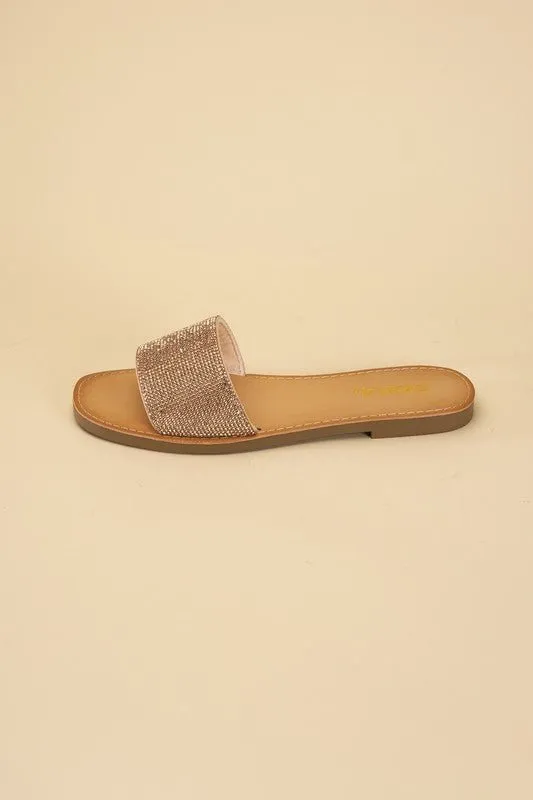 Hailey Rhinestone Slides