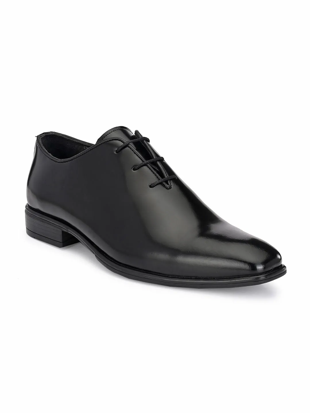 HITZ3311 Men's Black Leather Formal  Lace-Up Shoes