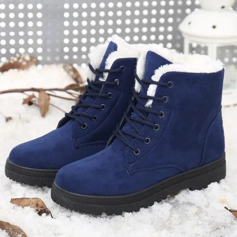 KAILA | Lined Lace-Up Winter Boots
