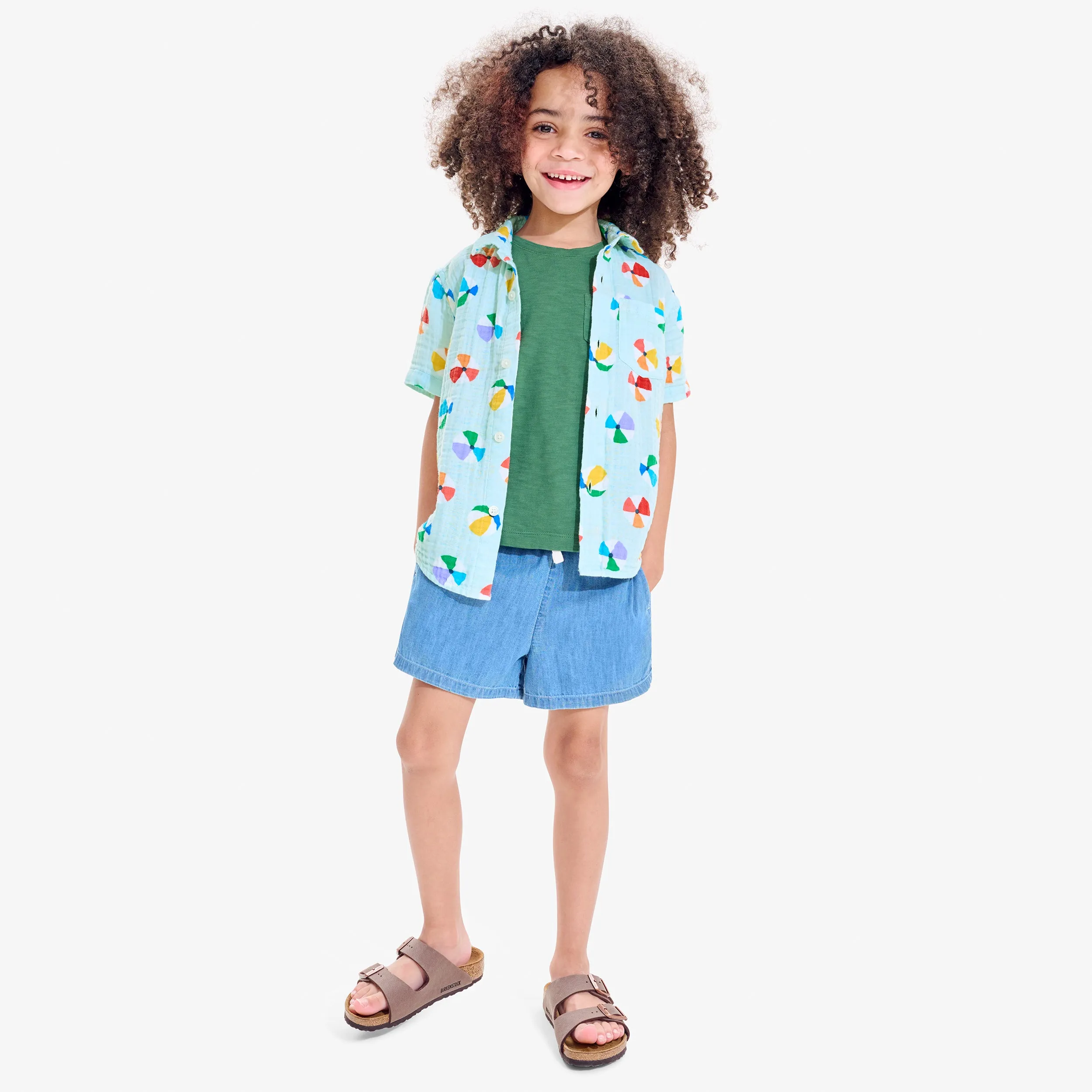 Kids chambray beach short