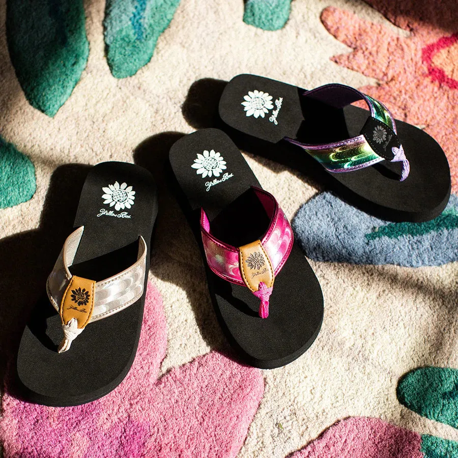 Lavender Hologram Flip Flop | Yellow Box Footwear | Fortina