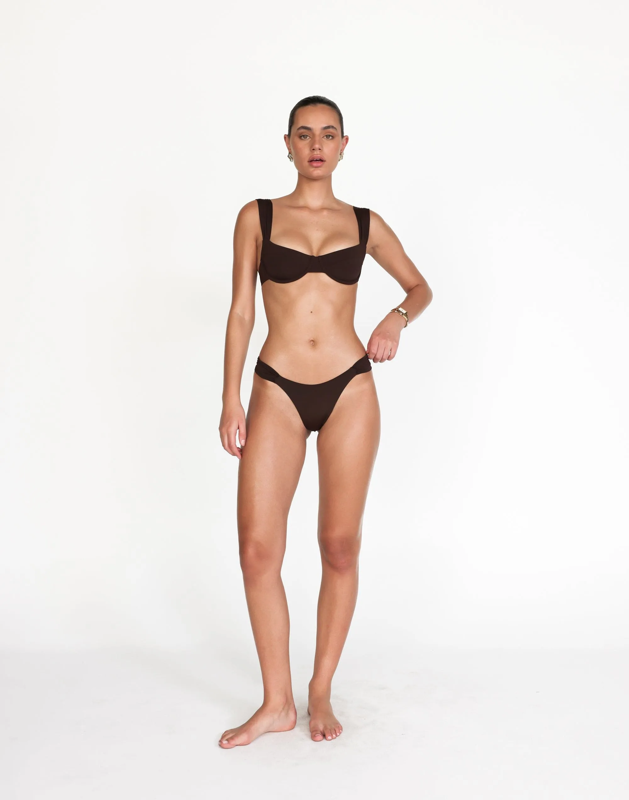 Layla Bikini Bottoms (Chocolate)