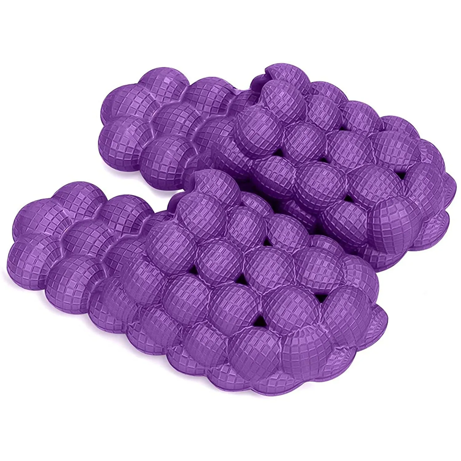 Massage Bubble Slides Slippers for Women Men,Mukinrch Funny Lychee Non-slip House Slippers