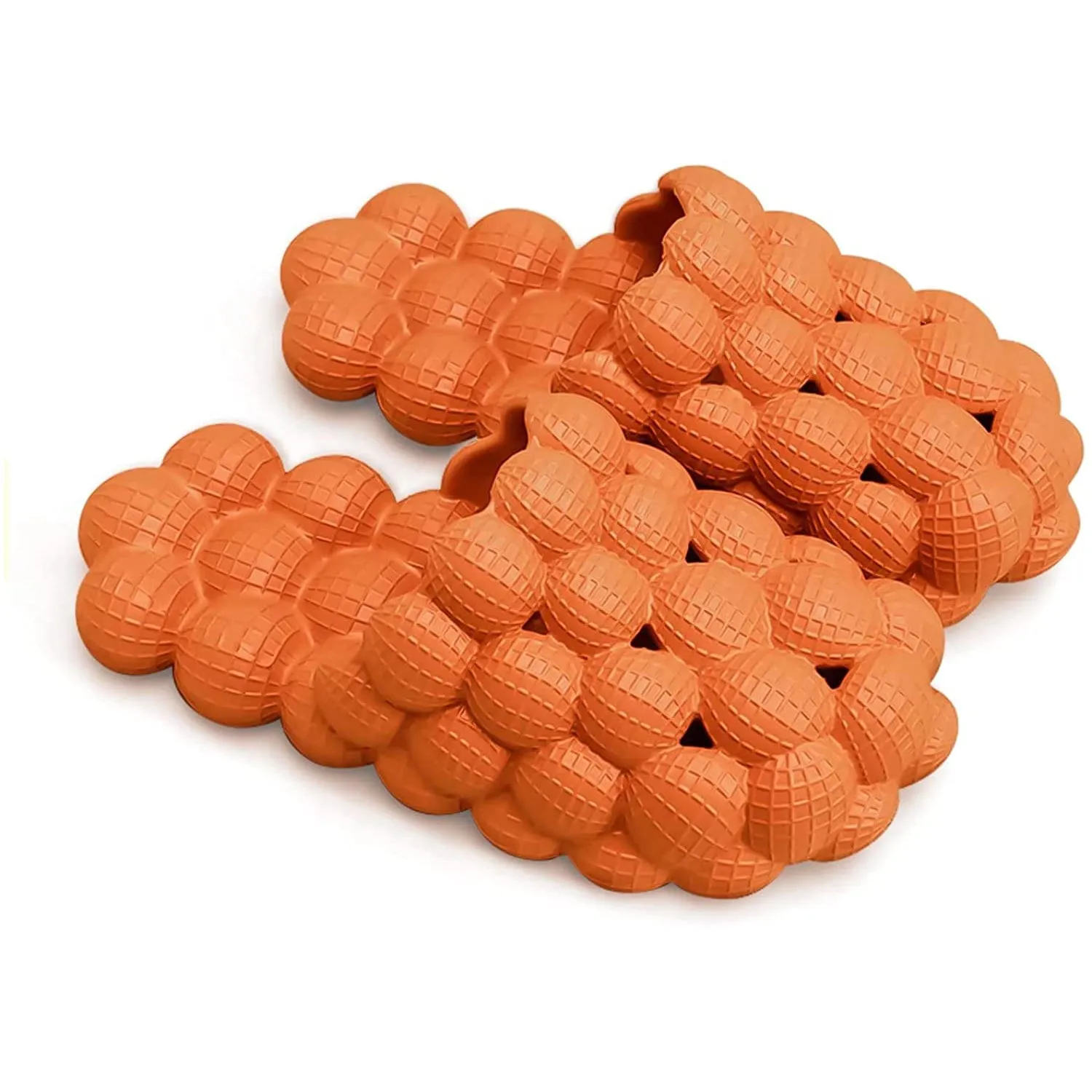 Massage Bubble Slides Slippers for Women Men,Mukinrch Funny Lychee Non-slip House Slippers