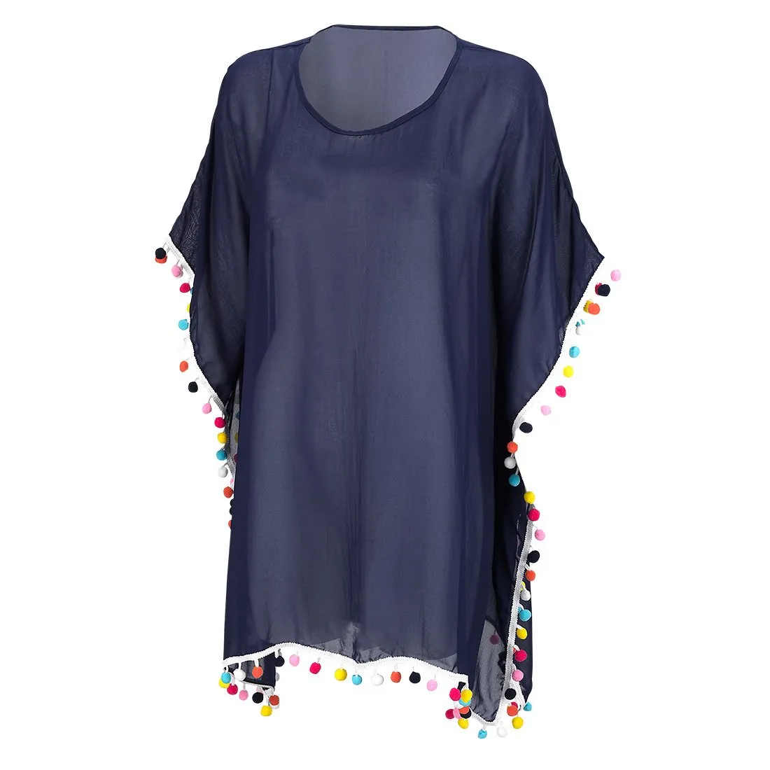 Navy Pom-tastic Coverup - Personalized