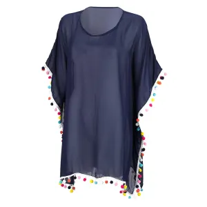 Navy Pom-tastic Coverup - Personalized