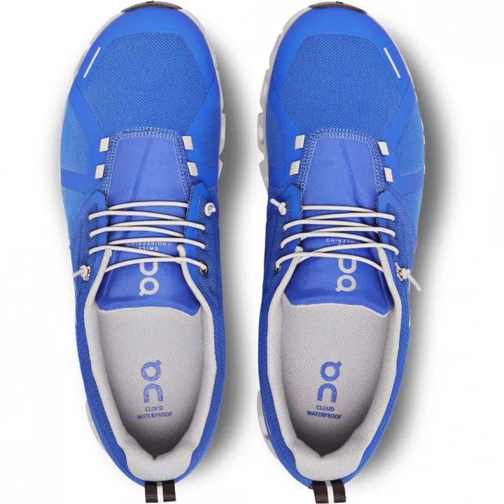 On Cloud Men's Cloud 5 Waterproof Running Shoes- Cobalt/Glacier