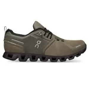 On Cloud Men's Cloud 5 Waterproof Running Shoes- Olive/Black