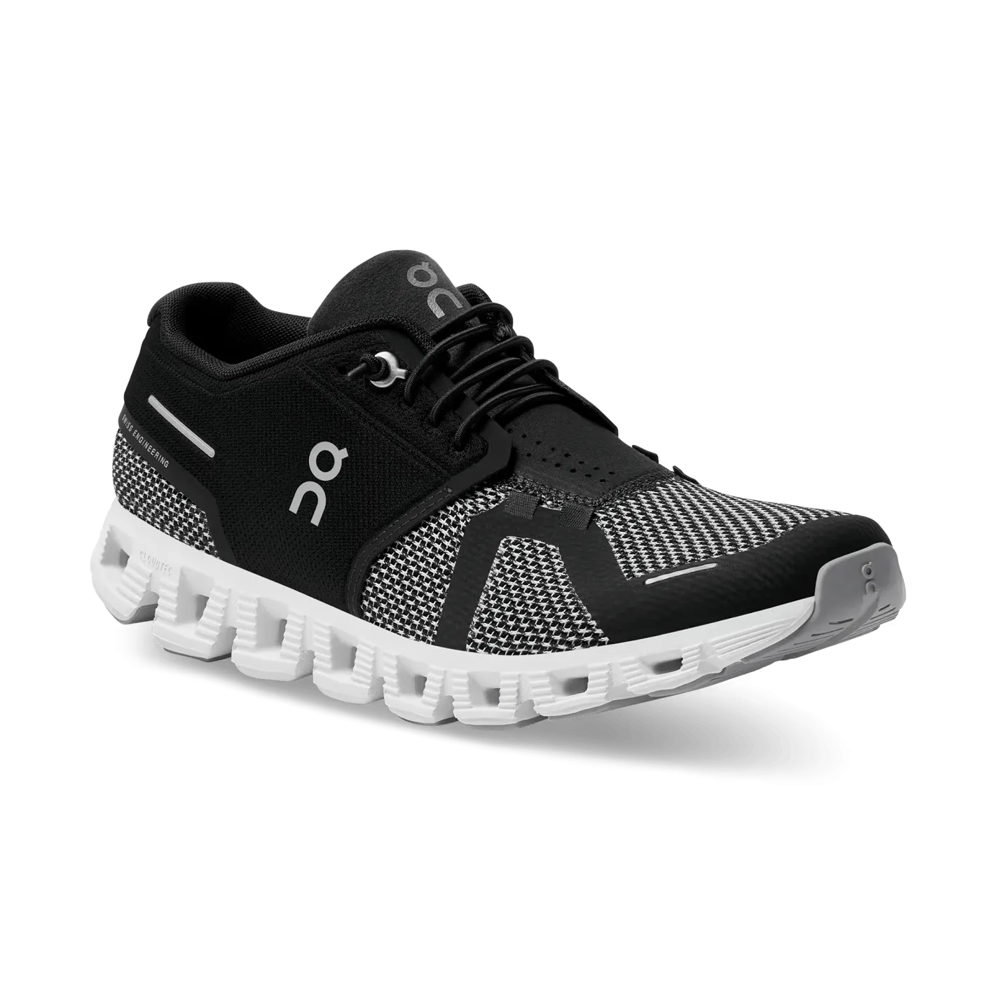 On Cloud Women's Cloud 5 Combo Running Shoes- Black/Alloy