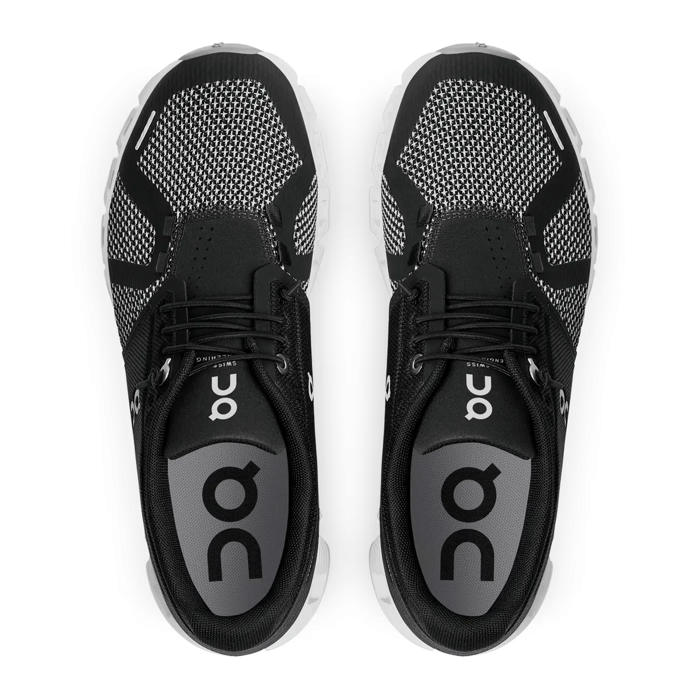 On Cloud Women's Cloud 5 Combo Running Shoes- Black/Alloy
