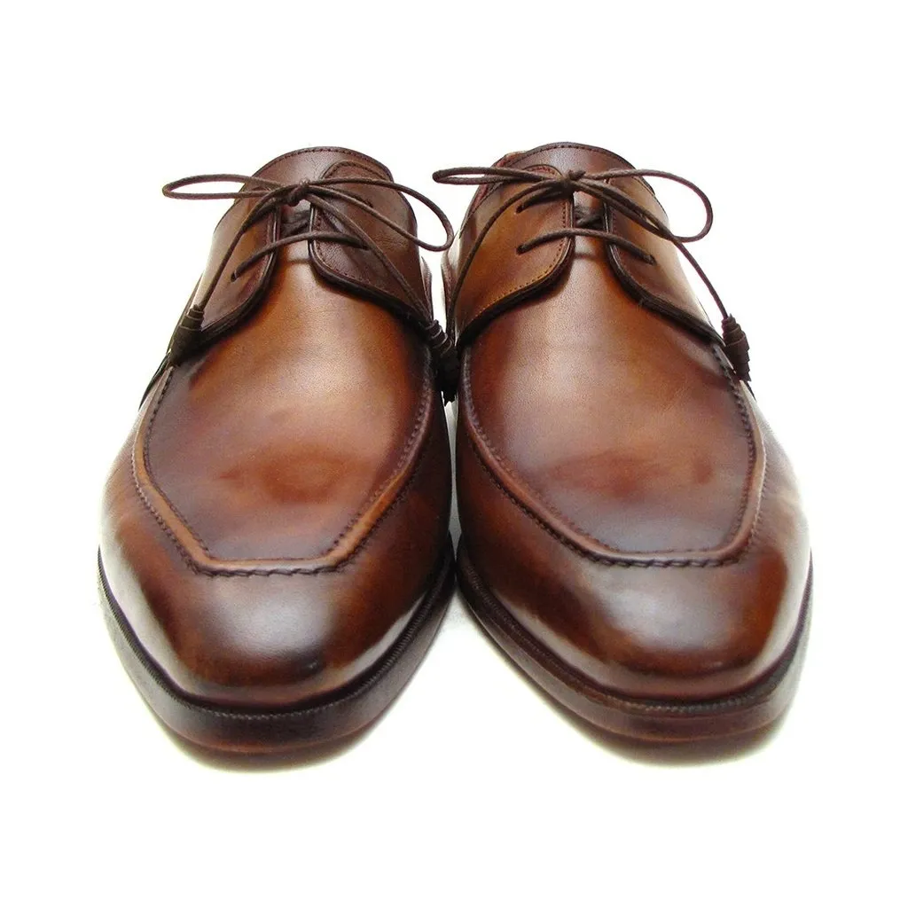 Paul Parkman Brown Derby Dress Shoes For Men (ID#SU12LF)