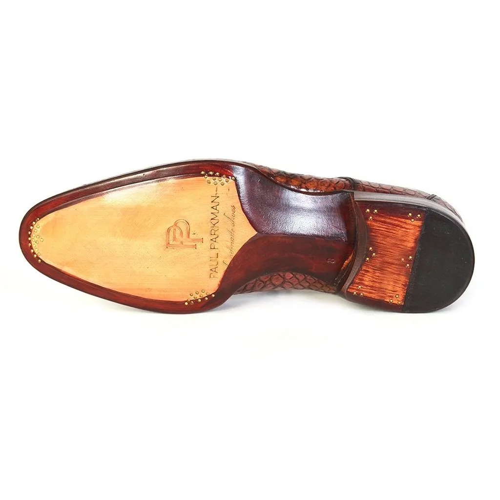 Paul Parkman Genuine Crocodile Goodyear Welted Derby Shoes (ID#44Z87)