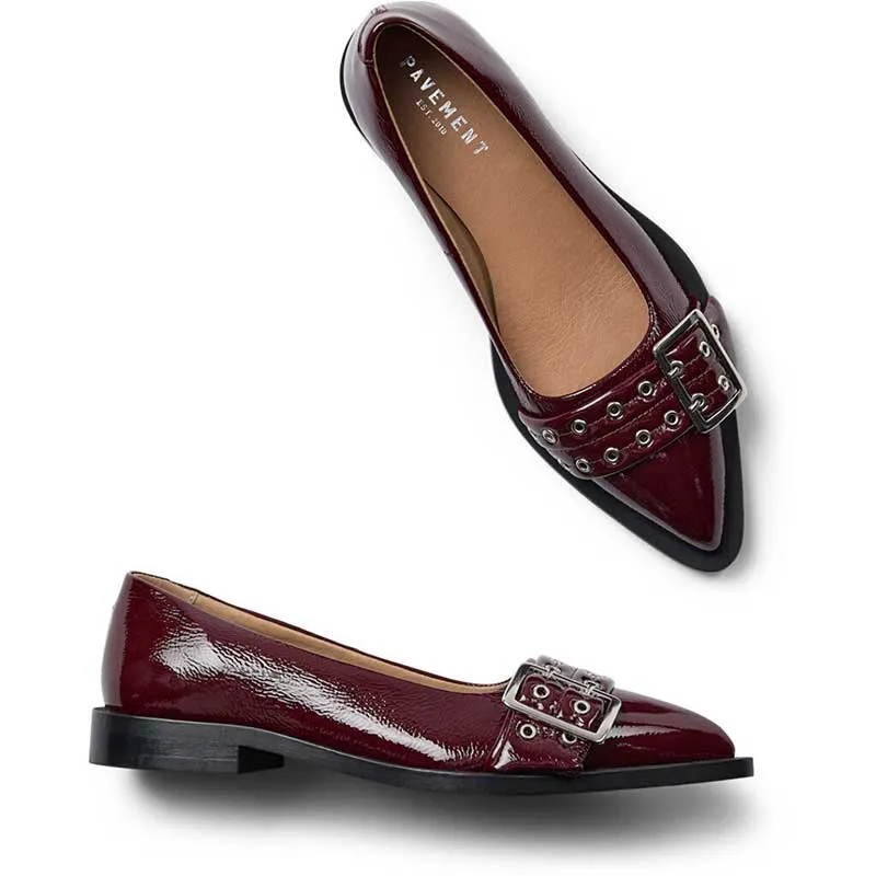 Pavement 23185 Saso Low Loafers Varnish Bordeaux