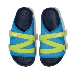 People Footwear Blue/Lime Lennon Chiller Slip On | Vegan Slide Sandal