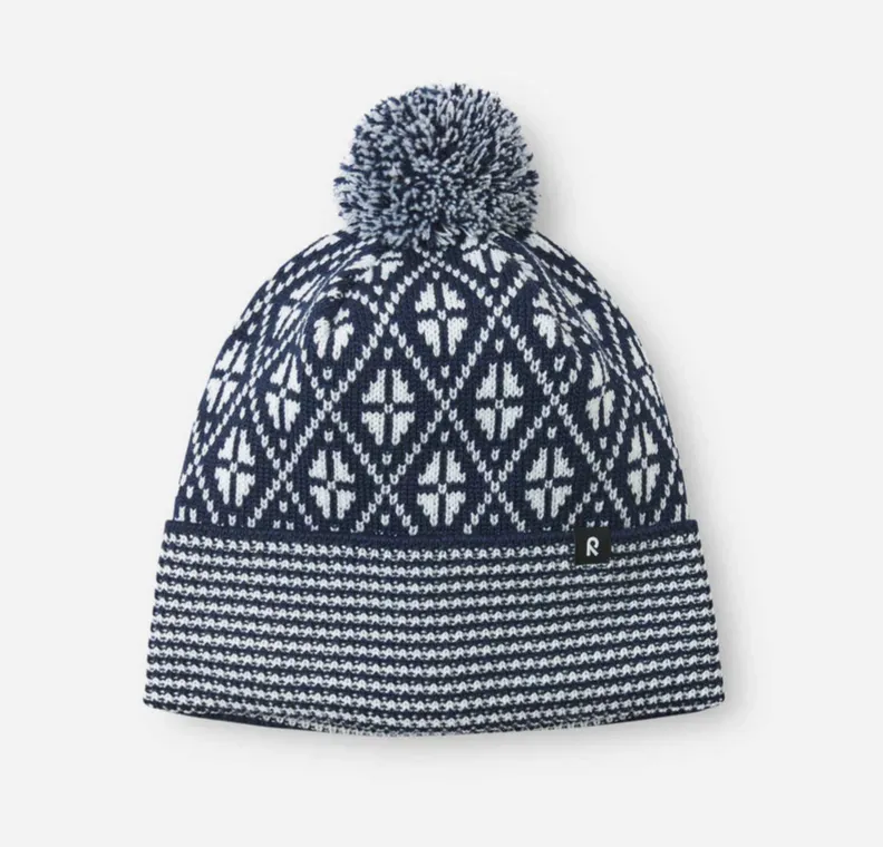 Reima Merino Wool Beanie - Kuurassa Pink  Navy