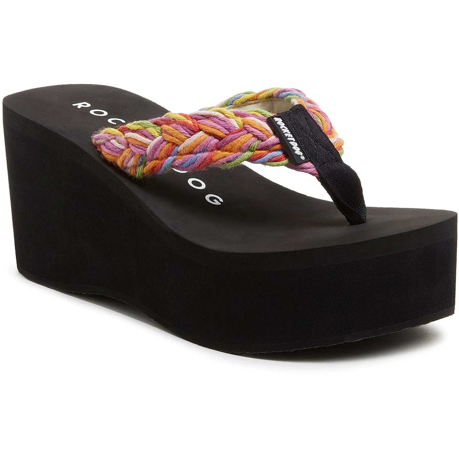 Rocket Dog Pink Crush String Braid Sandals