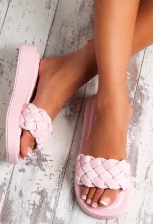 Spring Break Love Pink Knot Detail Sandal
