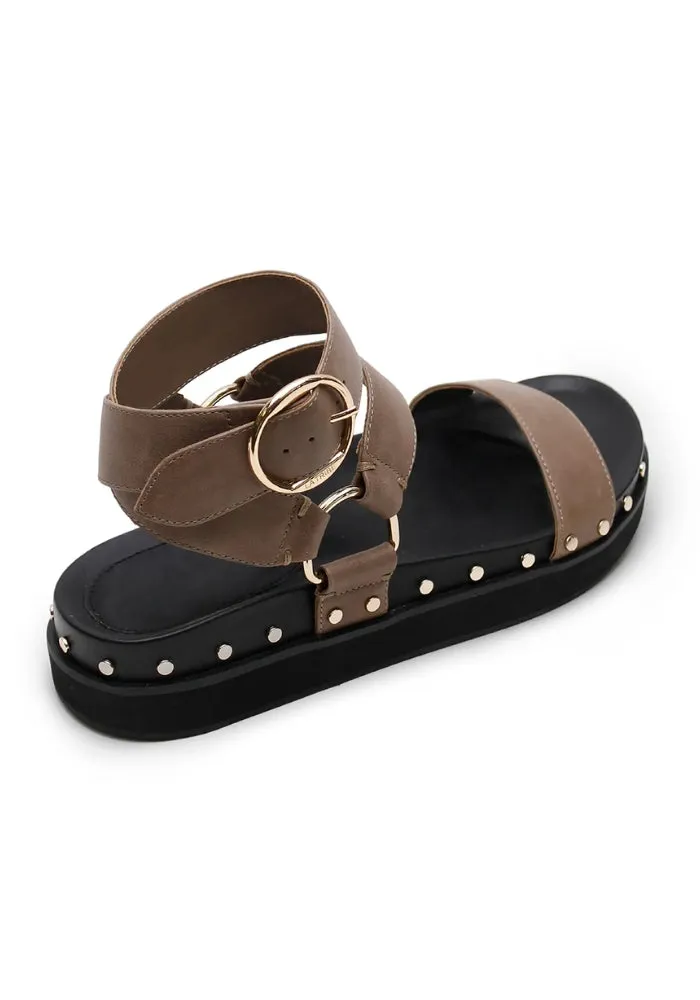 Studded Sandal - Stone