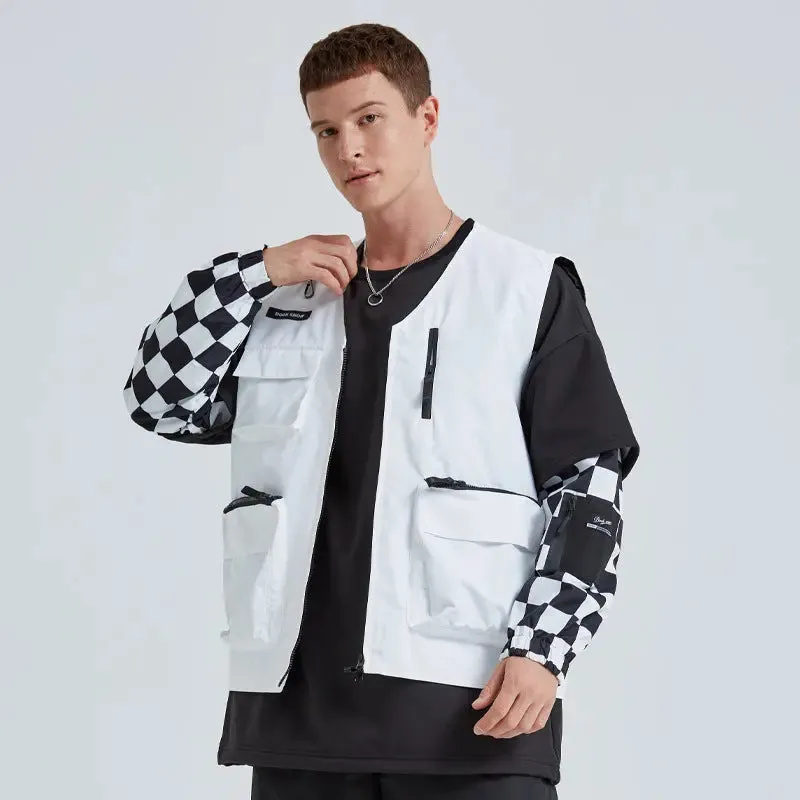 Stylish Outdoor Adult Vest for Ski Snow Insulated Sportswear
