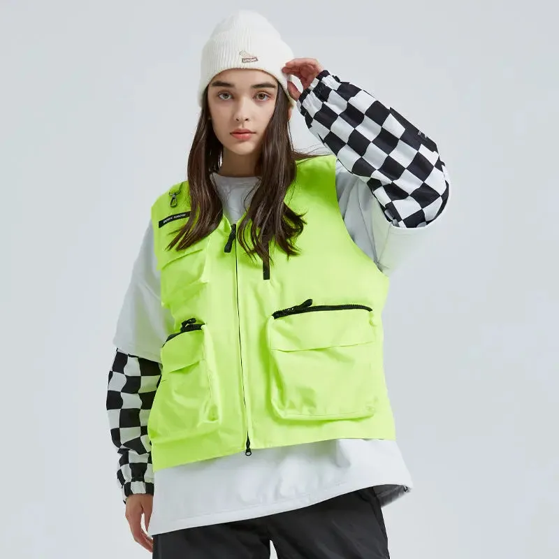 Stylish Outdoor Adult Vest for Ski Snow Insulated Sportswear