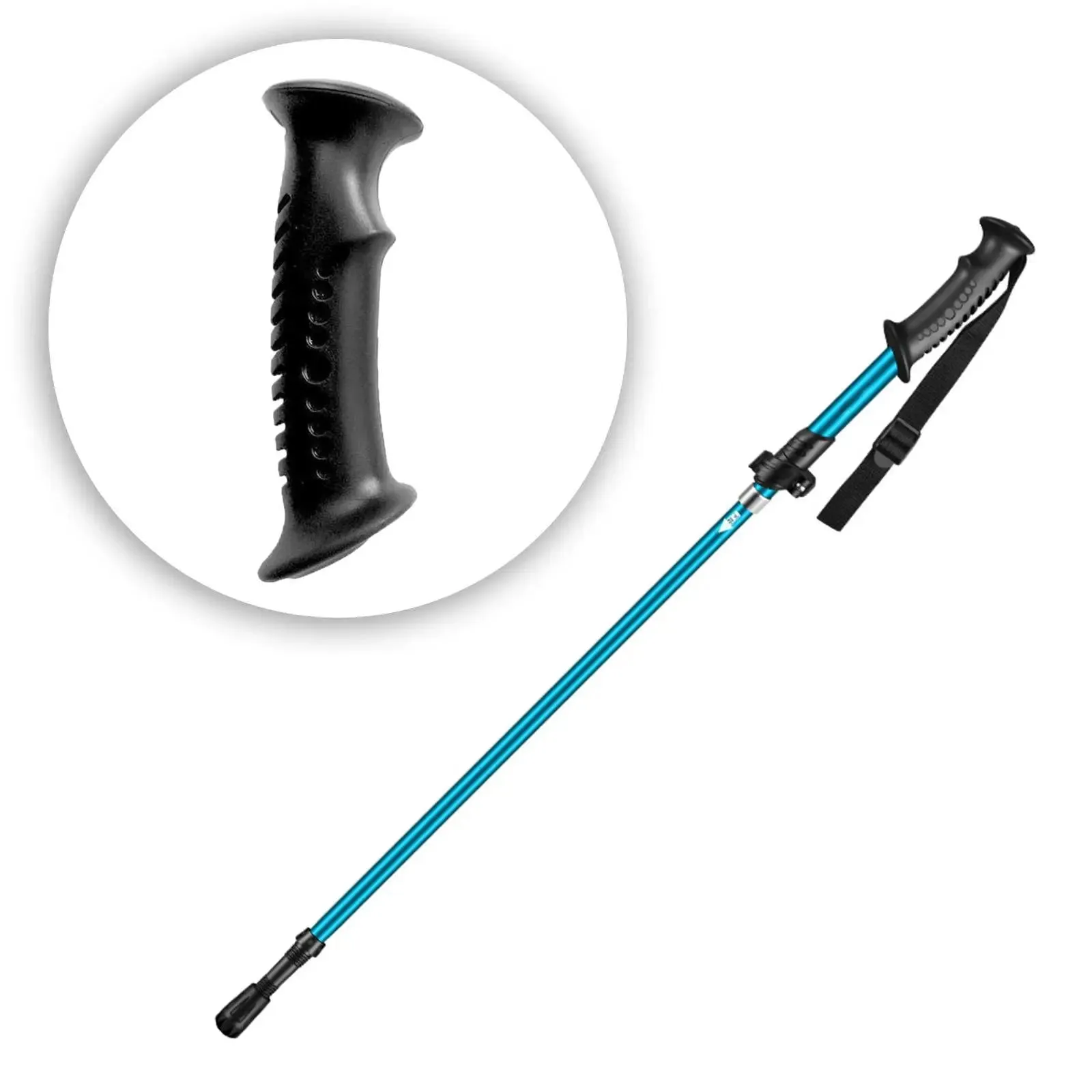 Trekking Rod Handle Replacement Walking Rod Cane Hand Grip for Camping Mountaineering Climbing Outdoor Photography Crutch