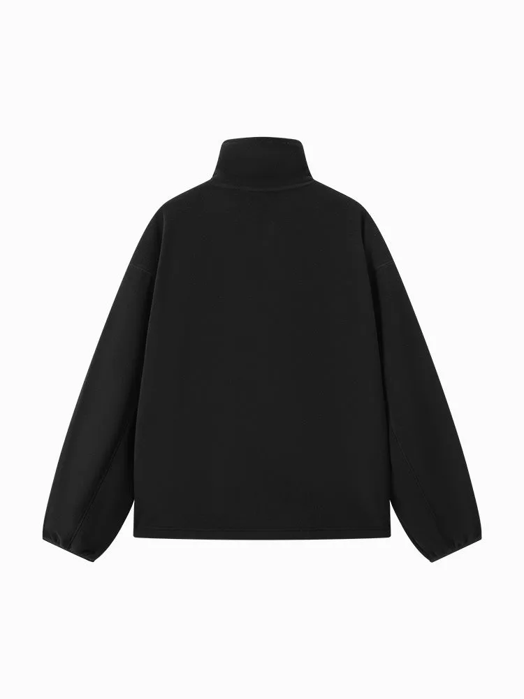 Unisex cream knitted jacket