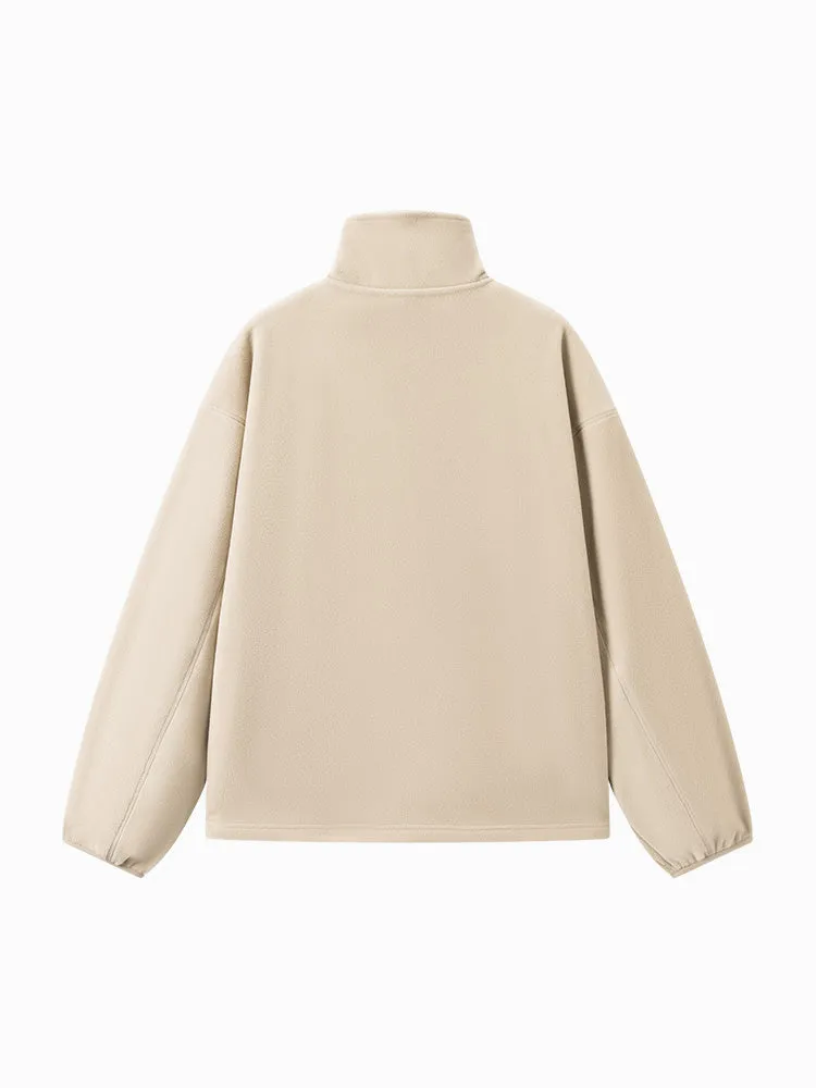 Unisex cream knitted jacket