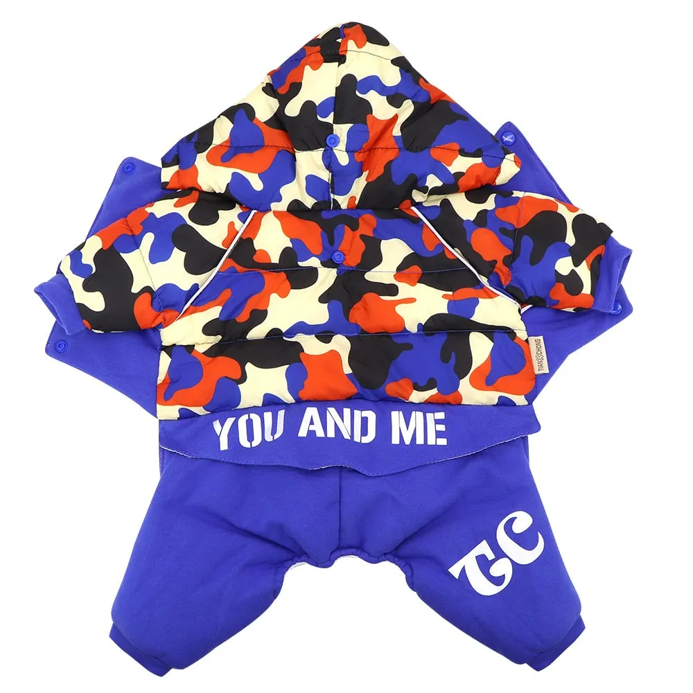 Warm Winter Jumpsuits for French Bulldog (WS302)