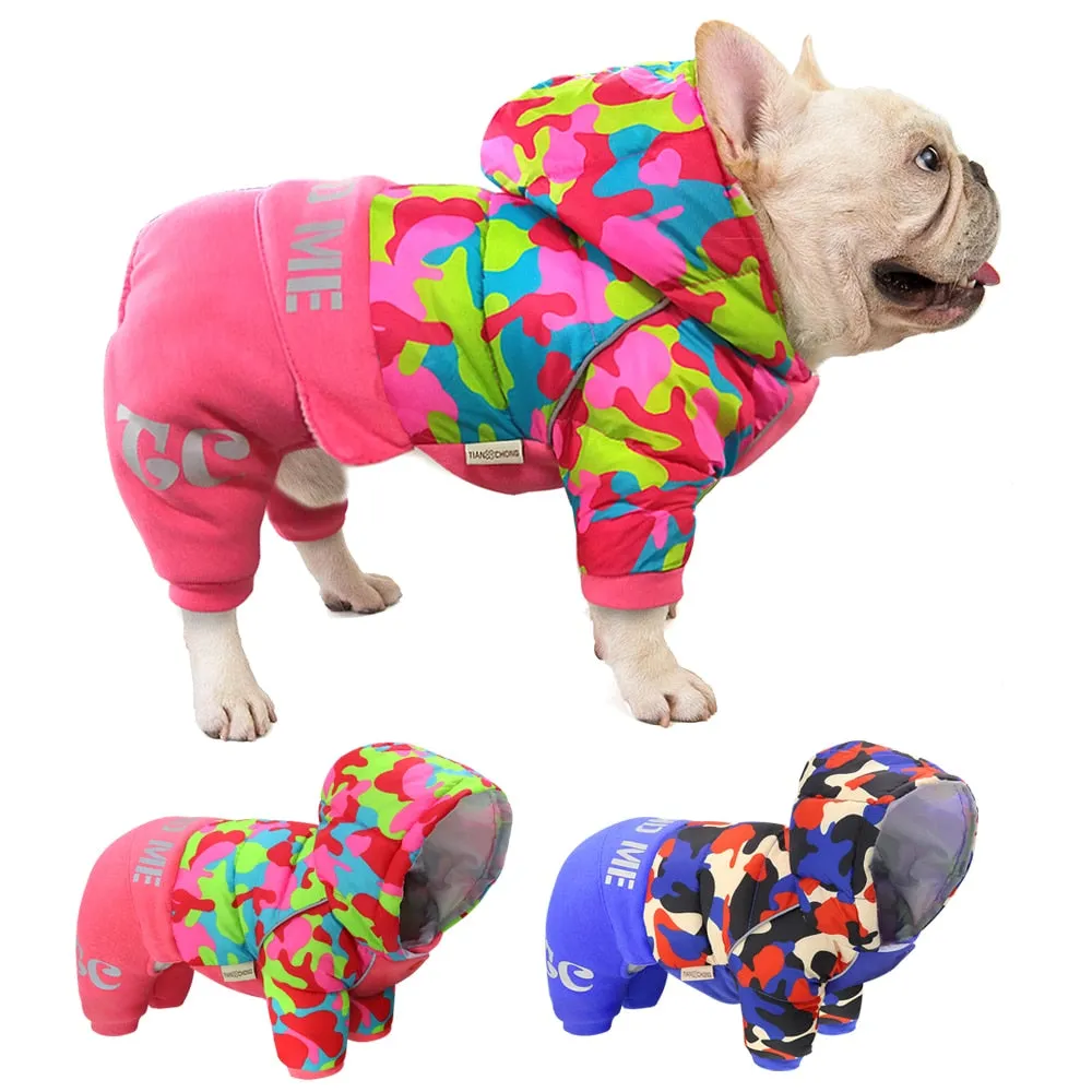 Warm Winter Jumpsuits for French Bulldog (WS302)