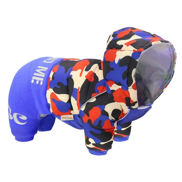 Warm Winter Jumpsuits for French Bulldog (WS302)