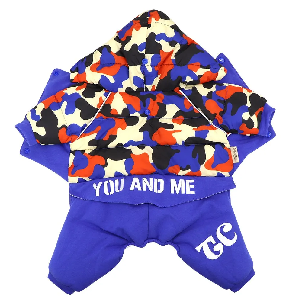 Warm Winter Jumpsuits for French Bulldog (WS302)
