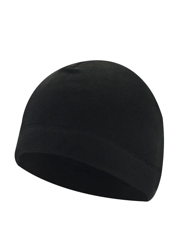 Warm Winter Skull Cap Soft Polar Fleece Hat Thick Windproof Cap Outdoor Beanie Cap Ski Cap Unisex Suitable For Unisex 1PC
