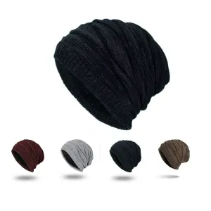 Winter Knit Long Slouch Warm Beanie Hat