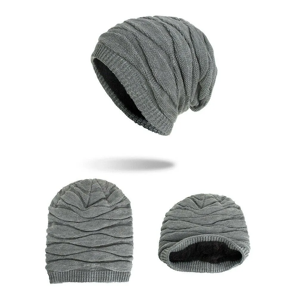 Winter Knit Long Slouch Warm Beanie Hat
