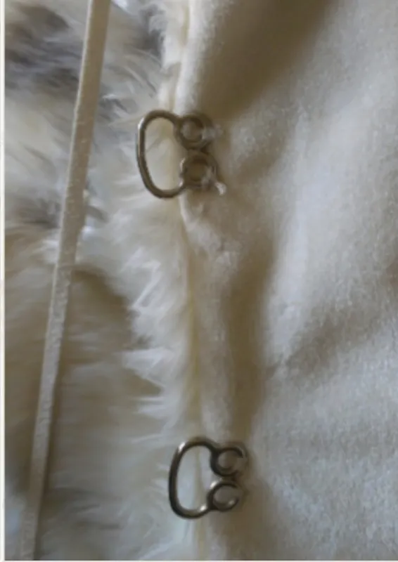 Women's Horned Cape-let in "Himalayan Snow Goddess"