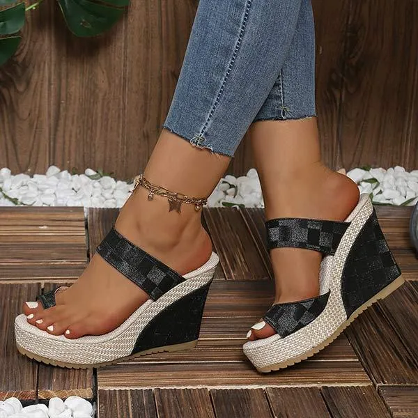 Women's Platform Wedge Slide Sandals 54101166C